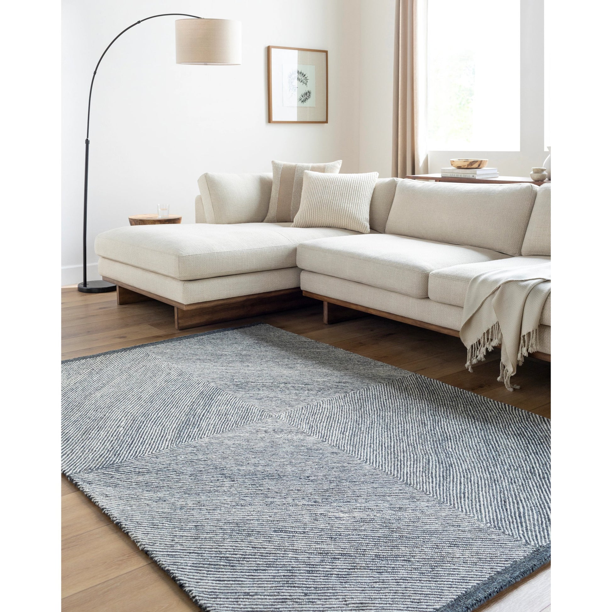 Granada Rug - 485345 by Livabliss in ivory, medium brown, light beige. Made from face: 100% wool, warp: 100% cotton in a unique style.