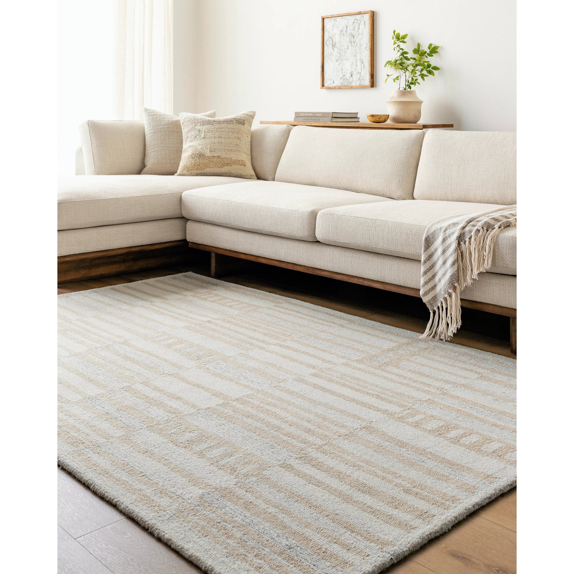 Granada Rug - 485390 by Livabliss in beige, ivory, sand, light taupe. Made from wool in a unique style.