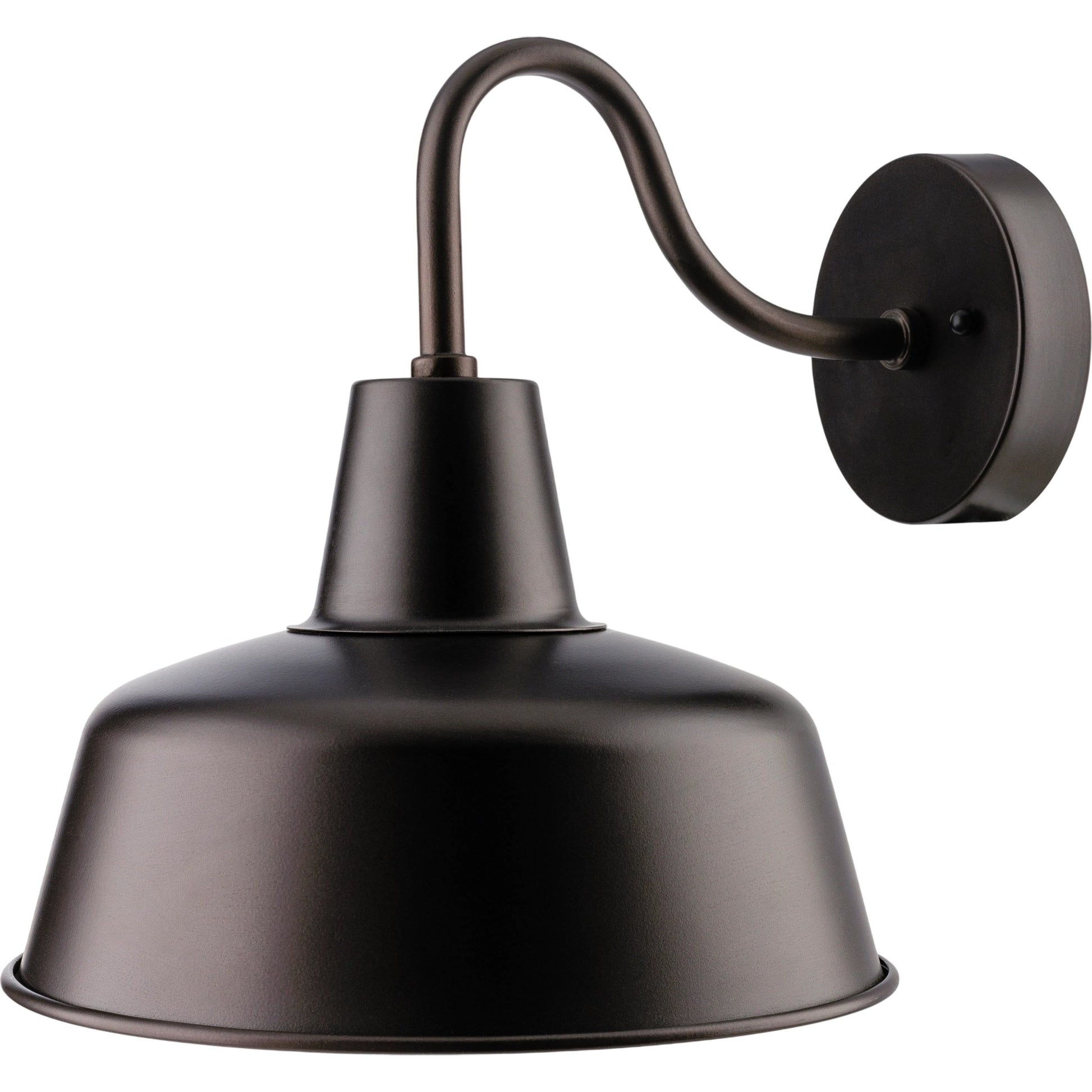 Gianni Indoor/Outdoor Wall Sconce by Livabliss in fixture: black, shade (outside): black, shade (inside): gold, cord: black and paintedmetallicpaintedpainted. Made from iron, metal in a modern style.