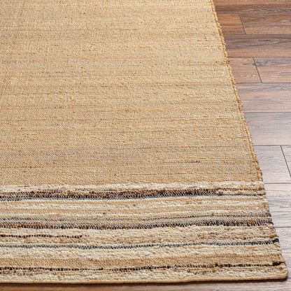 Geneva Rug - 31802 by Surya in black, charcoal, peach, light beige. Made from 60% jute, 40% wool in a unique style.