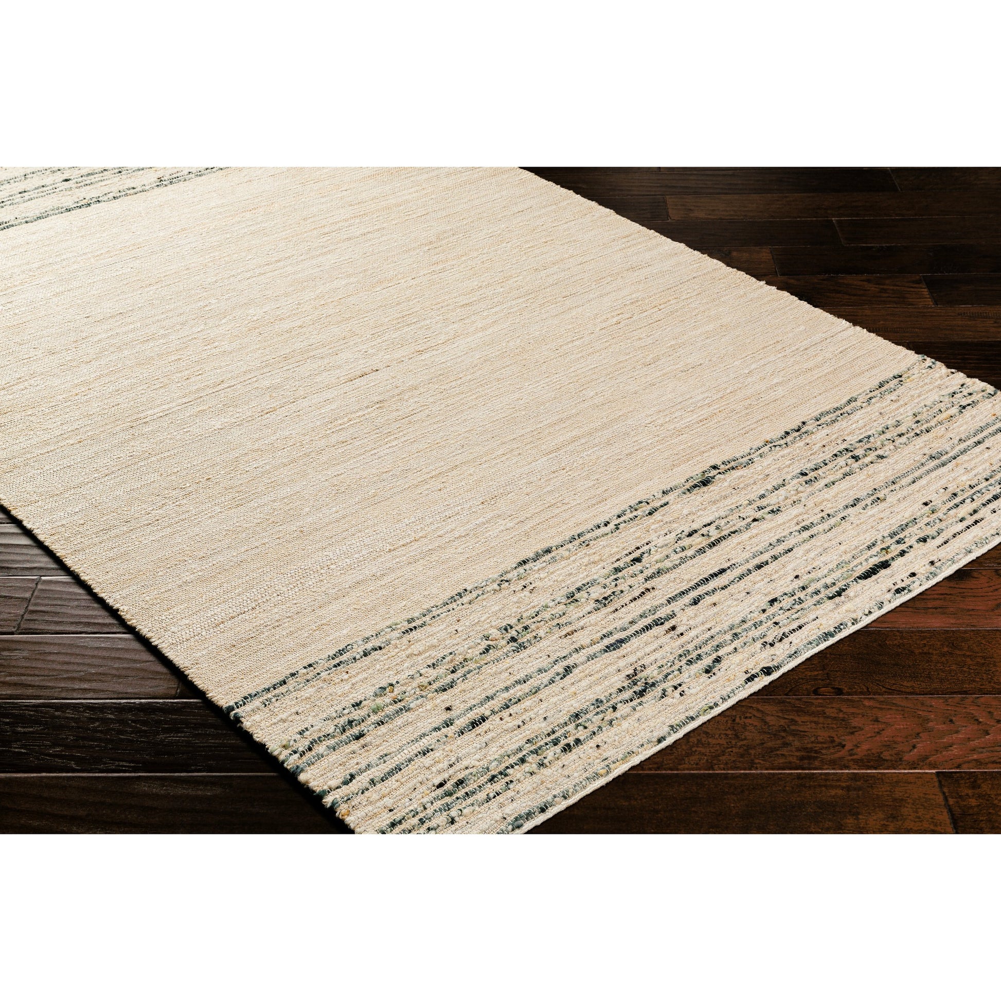 Geneva GNV-2303 Rug by Surya in beige, dark green, light sage, tan. Made from 60% jute, 40% wool in a unique style.