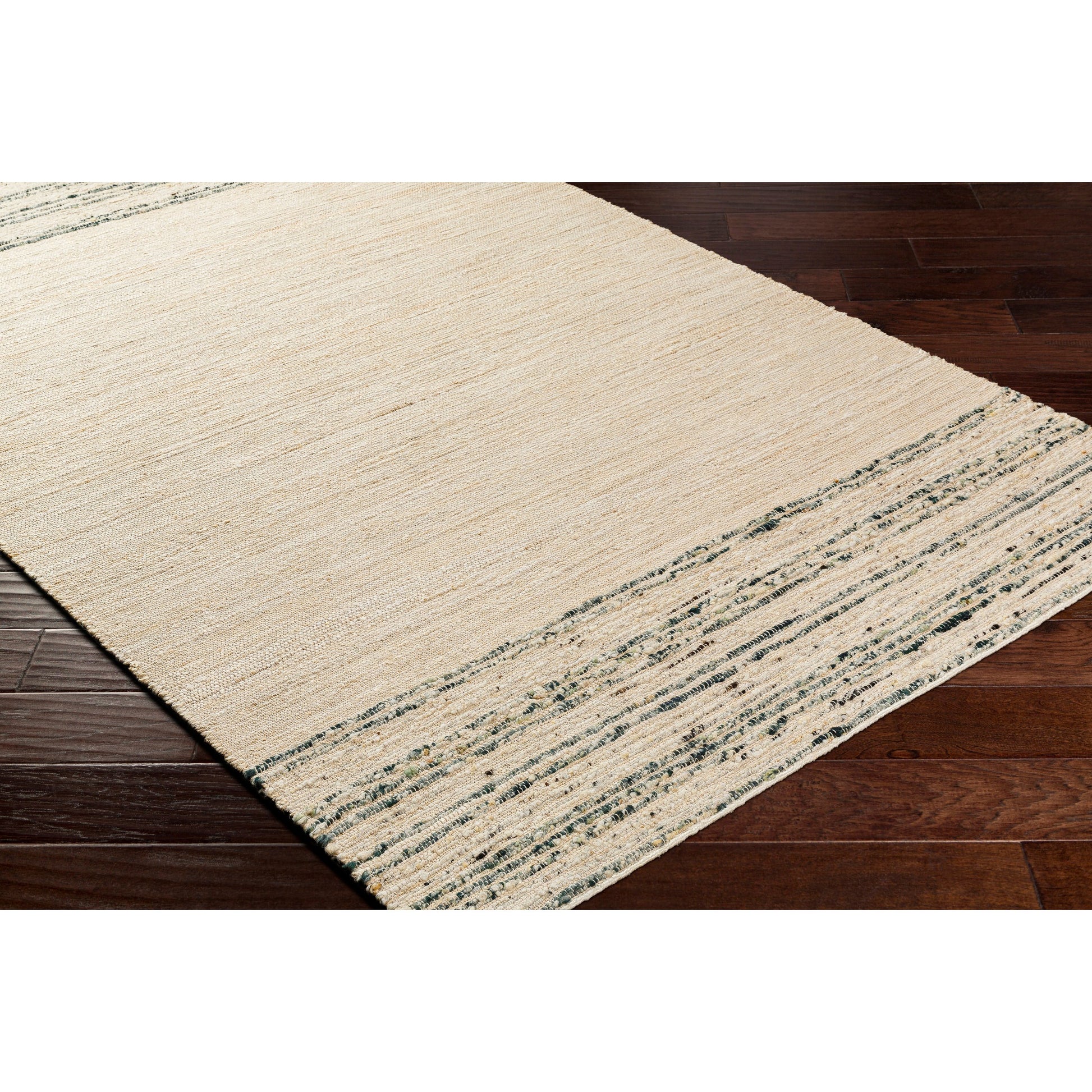 Geneva GNV-2303 Rug by Surya in beige, dark green, light sage, tan. Made from 60% jute, 40% wool in a unique style.