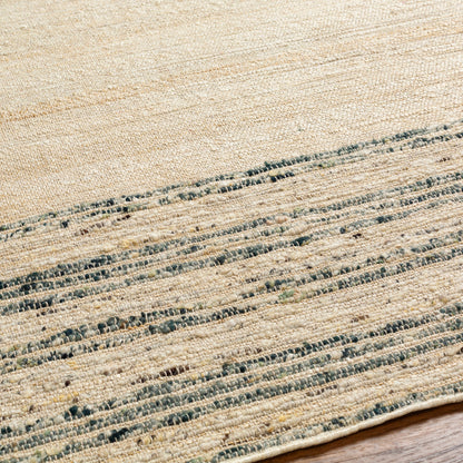 Geneva GNV-2303 Rug by Surya in beige, dark green, light sage, tan. Made from 60% jute, 40% wool in a unique style.