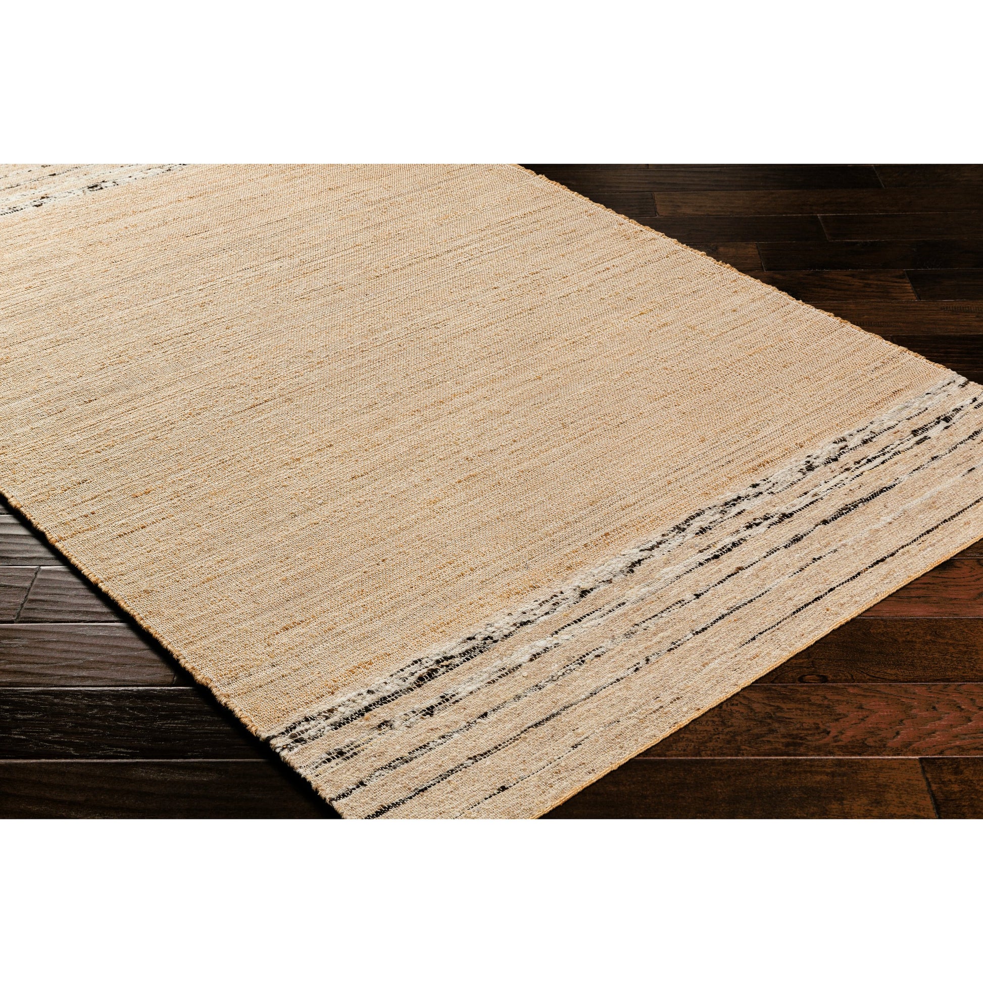Geneva Rug - 31806 by Surya in dark brown, beige, caramel, tan. Made from 60% jute, 40% wool in a unique style.