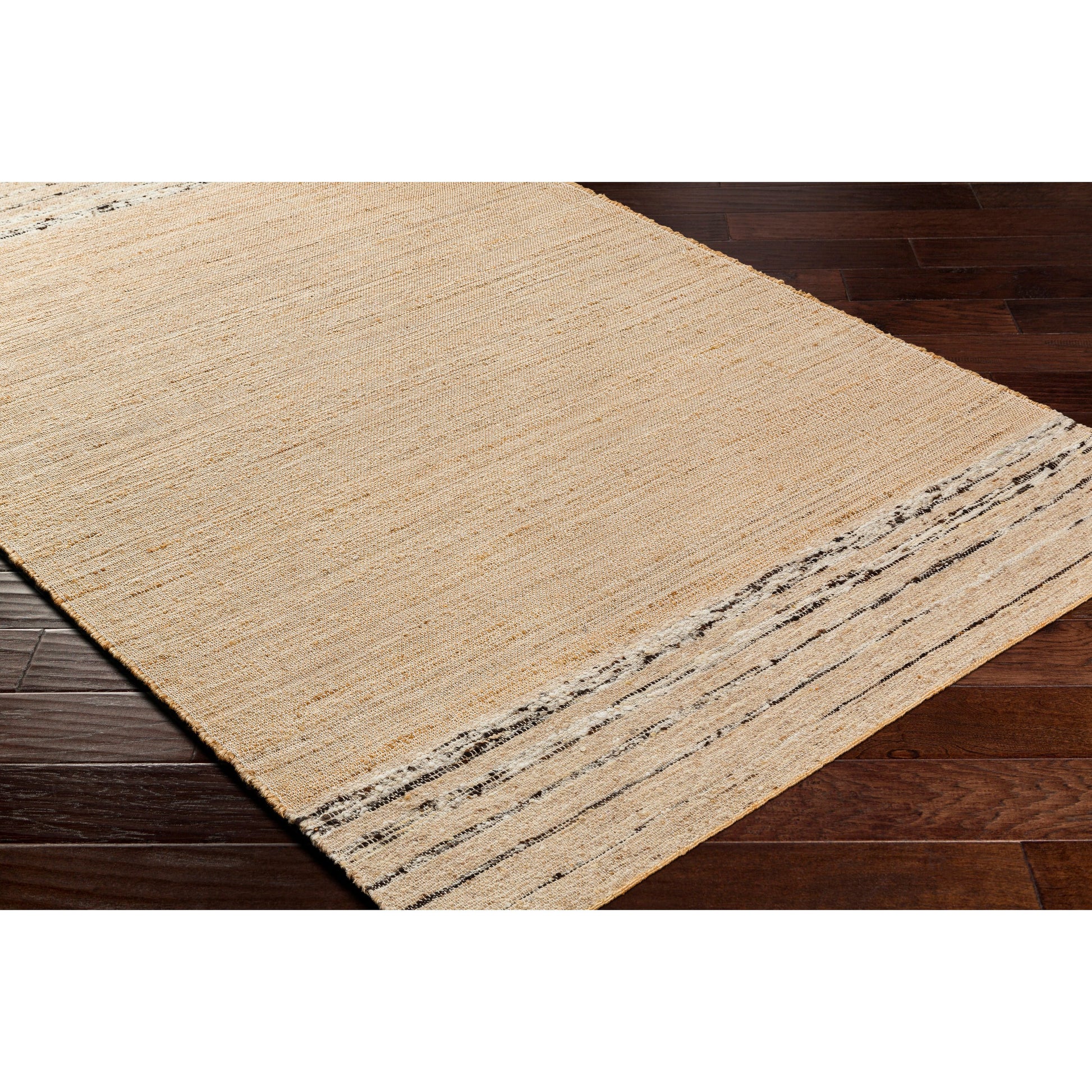 Geneva Rug - 31806 by Surya in dark brown, beige, caramel, tan. Made from 60% jute, 40% wool in a unique style.