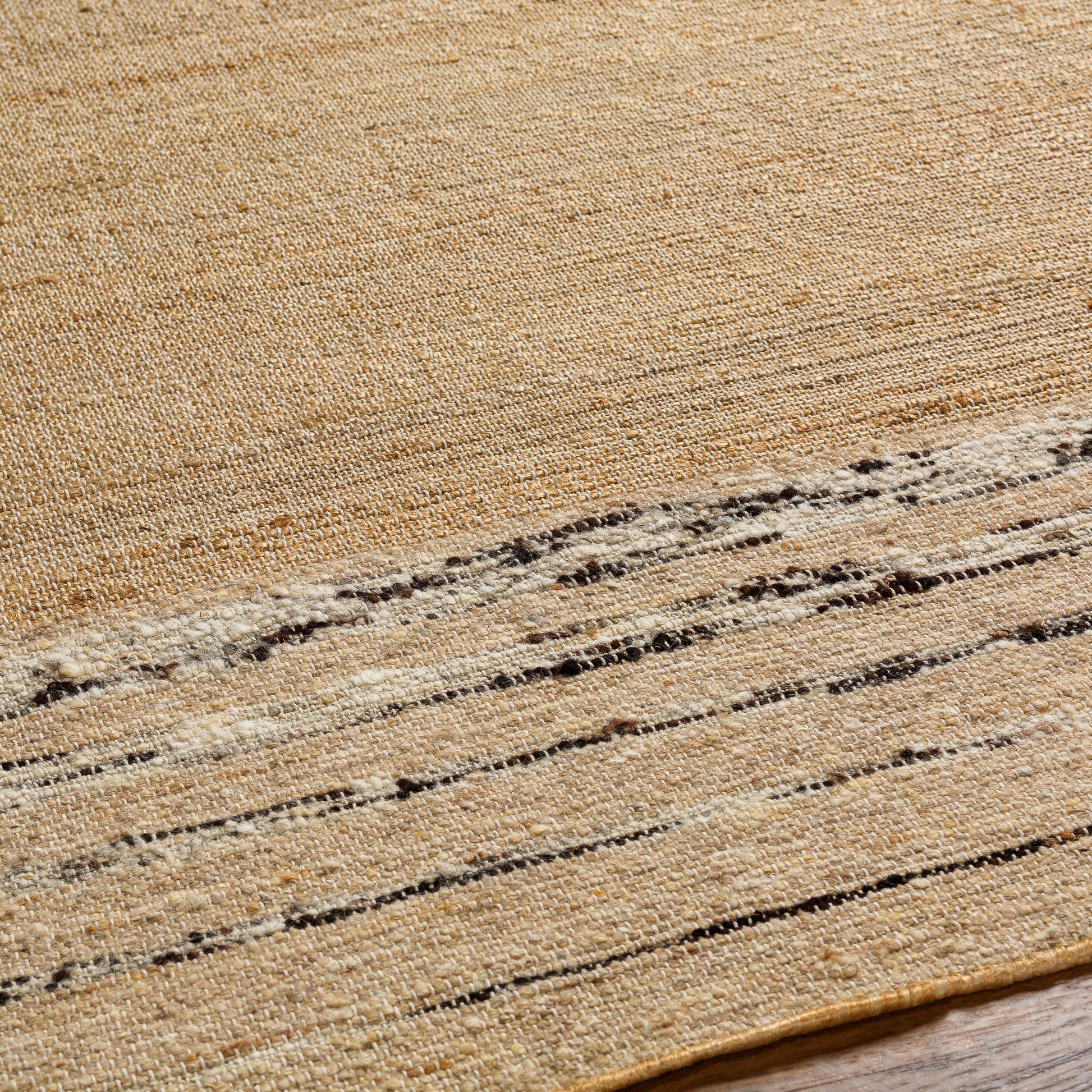 Geneva Rug - 31806 by Surya in dark brown, beige, caramel, tan. Made from 60% jute, 40% wool in a unique style.