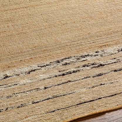 Geneva Rug - 31806 by Surya in dark brown, beige, caramel, tan. Made from 60% jute, 40% wool in a unique style.