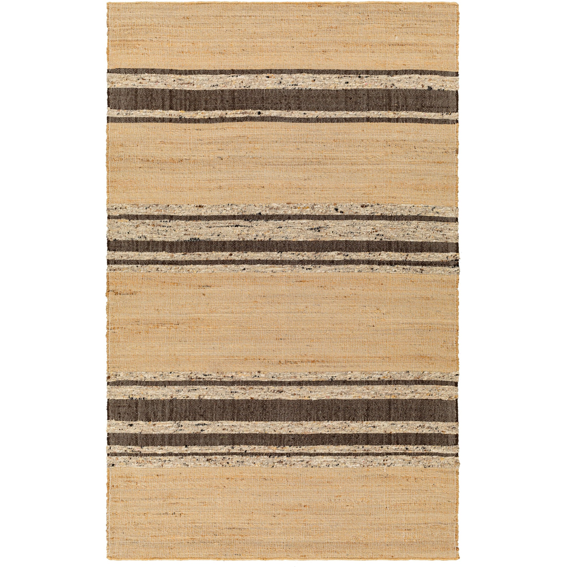 Geneva Rug - 31808 by Surya in black, charcoal, peach, light beige. Made from 60% jute, 40% wool in a unique style.