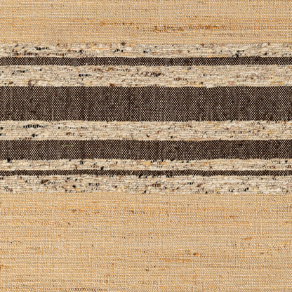 Geneva Rug - 31808 by Surya in black, charcoal, peach, light beige. Made from 60% jute, 40% wool in a unique style.