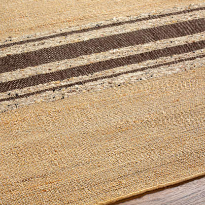 Geneva Rug - 31808 by Surya in black, charcoal, peach, light beige. Made from 60% jute, 40% wool in a unique style.