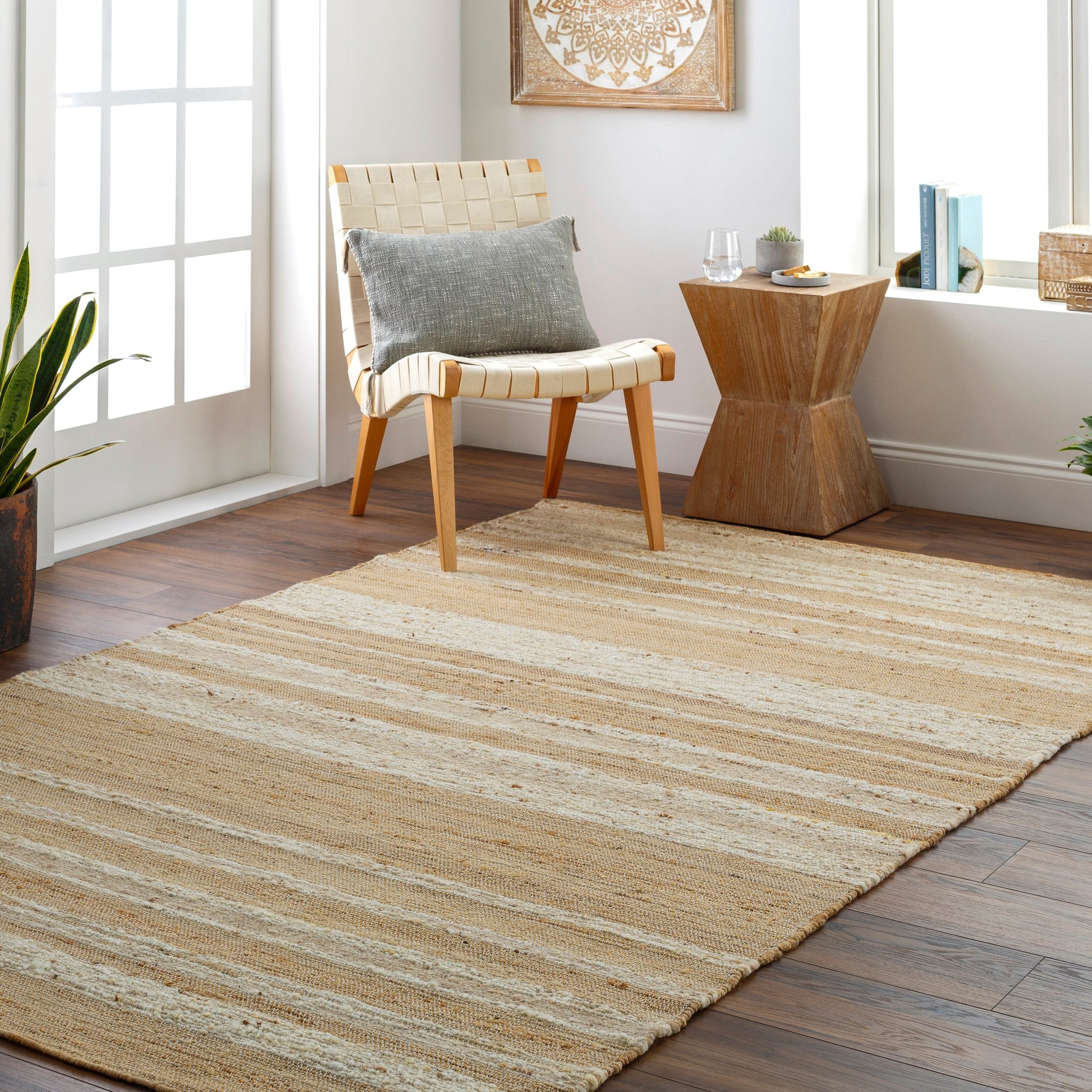Geneva Rug - 31809 by Surya in taupe, ivory. Made from 60% jute, 40% wool in a unique style.