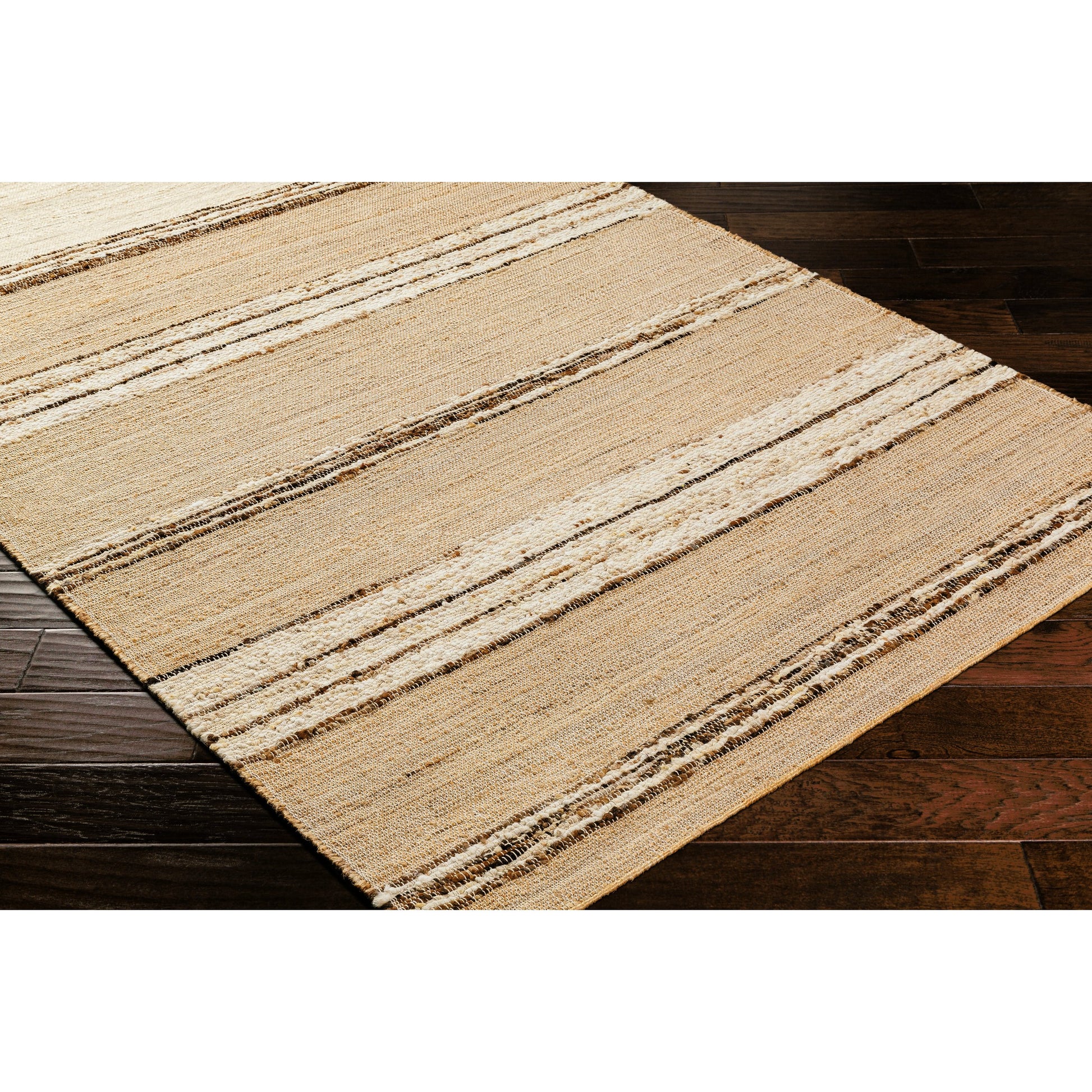 Geneva Rug - 31810 by Surya in beige, ivory, medium brown. Made from 60% jute, 40% wool in a unique style.