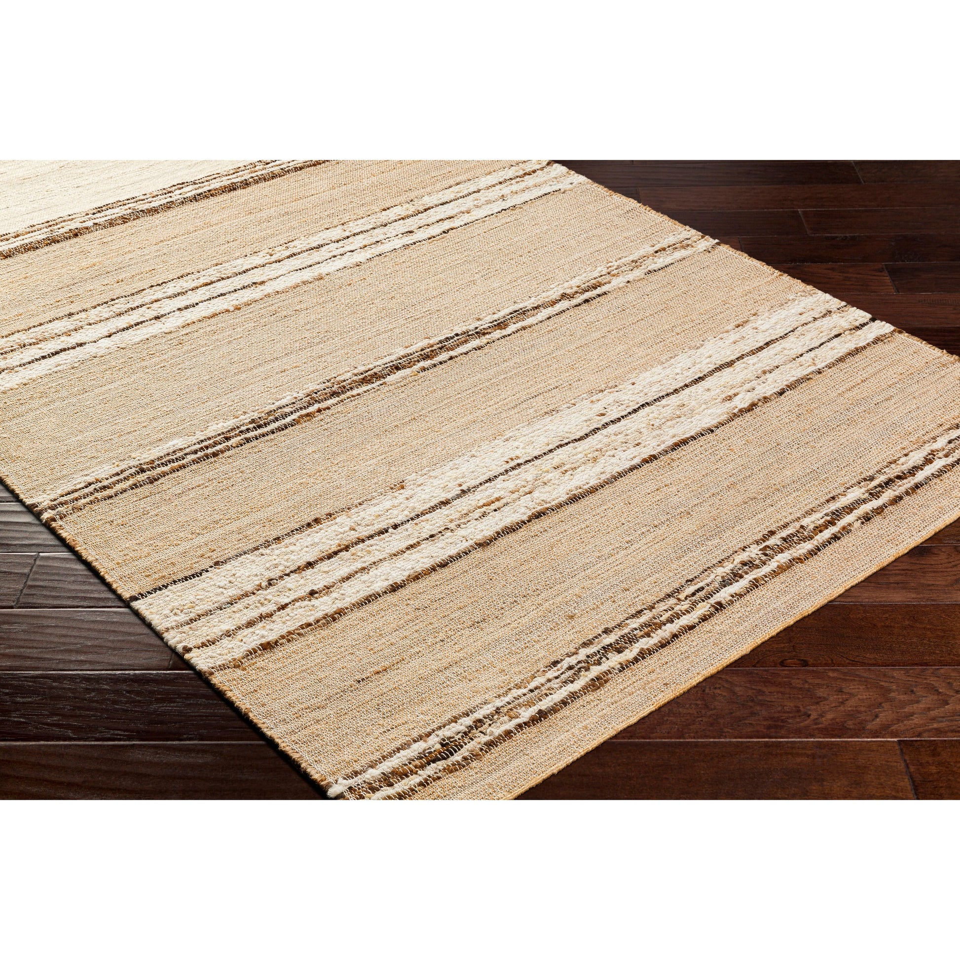 Geneva Rug - 31810 by Surya in beige, ivory, medium brown. Made from 60% jute, 40% wool in a unique style.