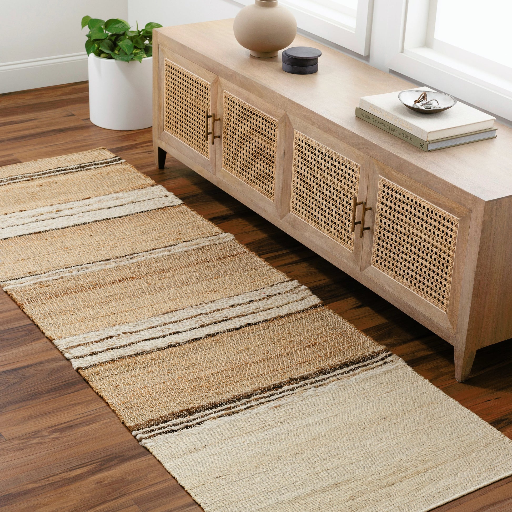 Geneva Rug - 31810 by Surya in beige, ivory, medium brown. Made from 60% jute, 40% wool in a unique style.