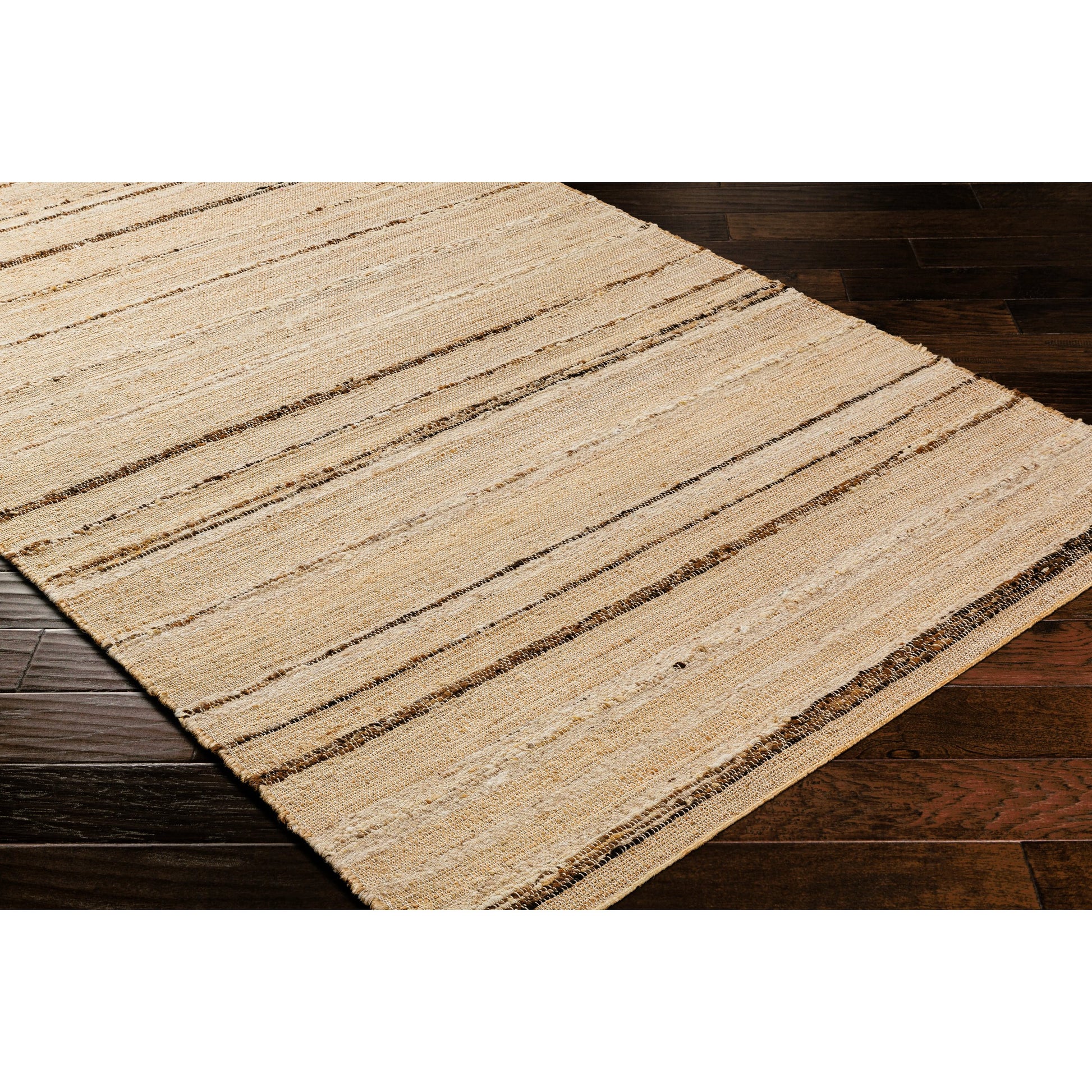 Geneva Rug - 31811 by Surya in dark brown, light beige, brown. Made from 60% jute, 40% wool in a unique style.