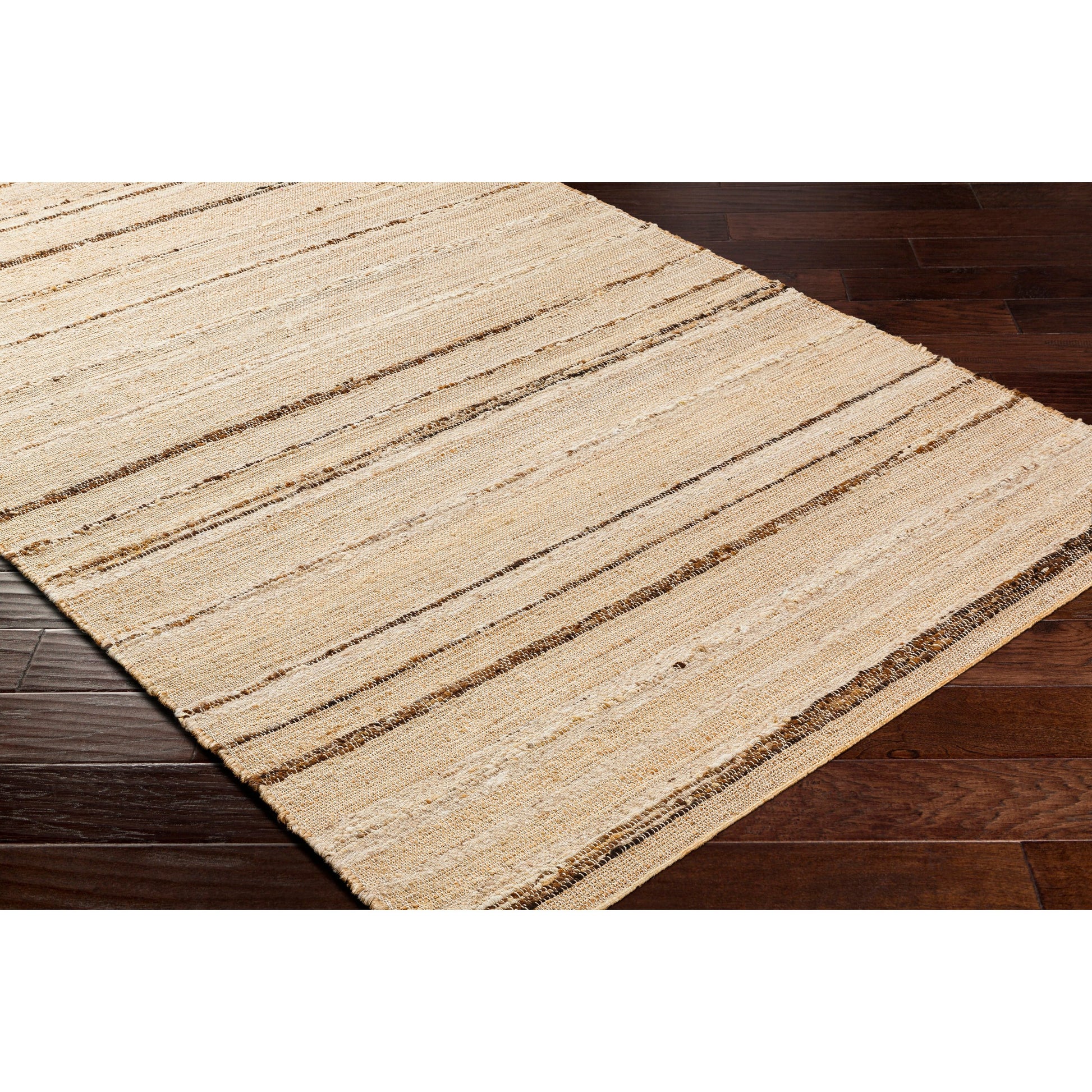 Geneva Rug - 31811 by Surya in dark brown, light beige, brown. Made from 60% jute, 40% wool in a unique style.