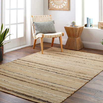 Geneva Rug - 31811 by Surya in dark brown, light beige, brown. Made from 60% jute, 40% wool in a unique style.
