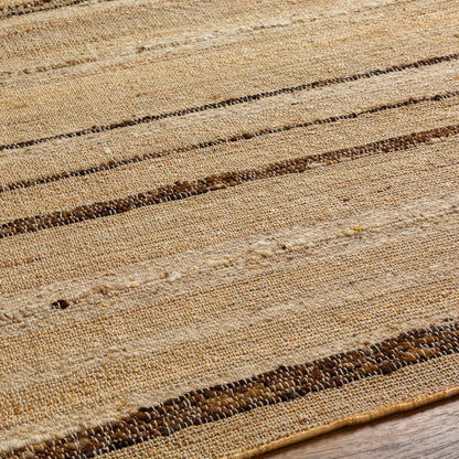 Geneva Rug - 31811 by Surya in dark brown, light beige, brown. Made from 60% jute, 40% wool in a unique style.