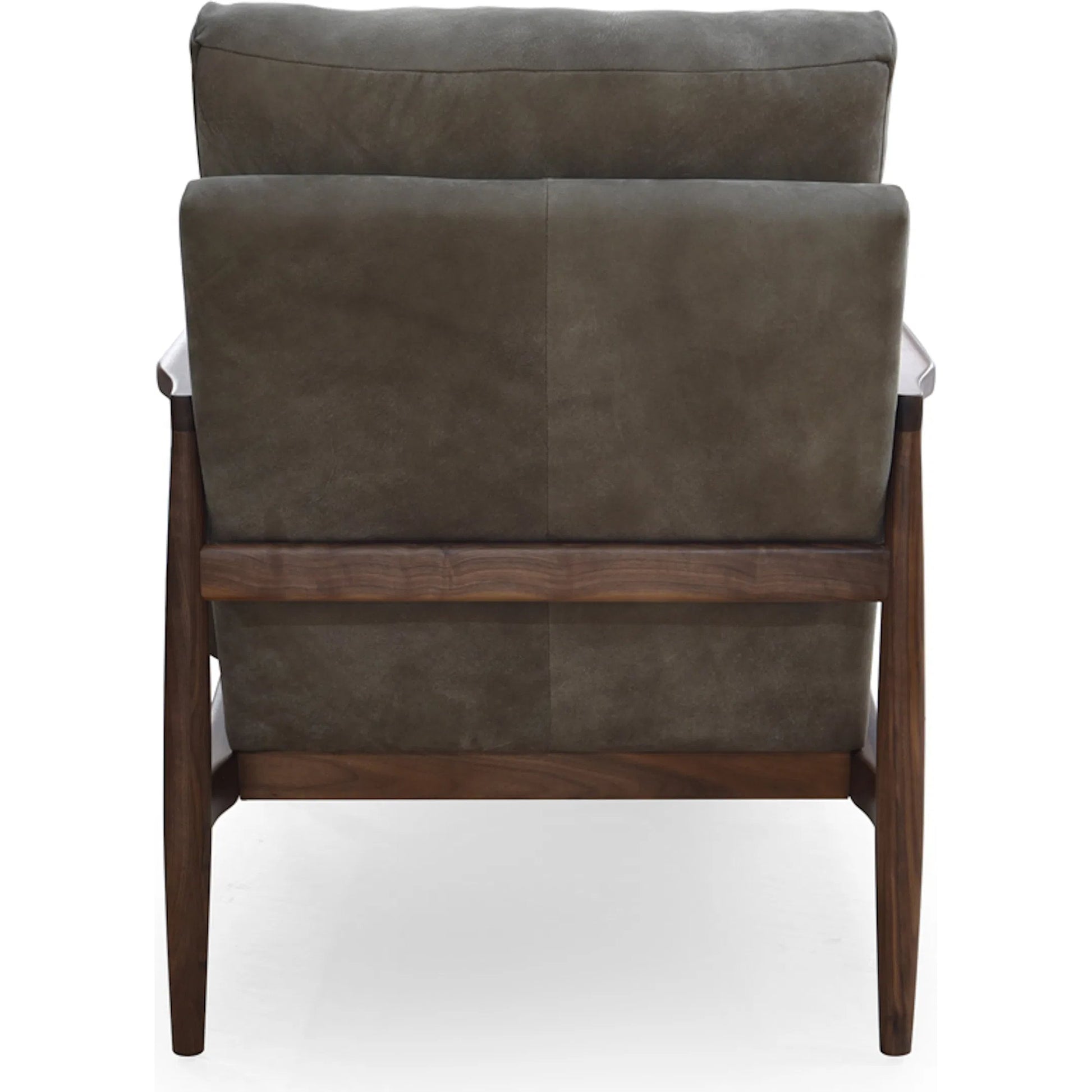 Arturo Accent Chair by Moe's Home Collection. Made from 100% top grain leather, solid walnut frame, high density foam seat, back with webbing suspension in a transitional style.