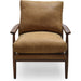 Arturo Accent Chair by Moe's Home Collection. Made from 100% top grain leather, solid walnut frame, high density foam seat, back with webbing suspension in a transitional style.