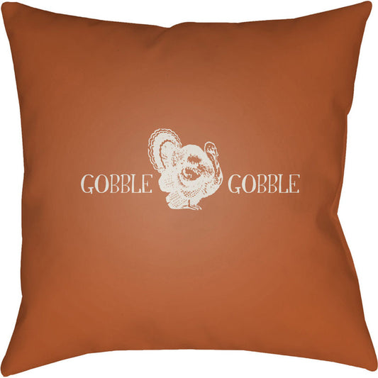 Gobble Gobble Pillow - 30504 by Livabliss. Made from front: 100% polyester, back: 100% polyester in a modern style.