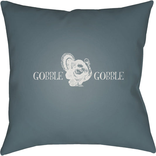 Gobble Gobble Pillow - 30504 by Livabliss. Made from front: 100% polyester, back: 100% polyester in a modern style.
