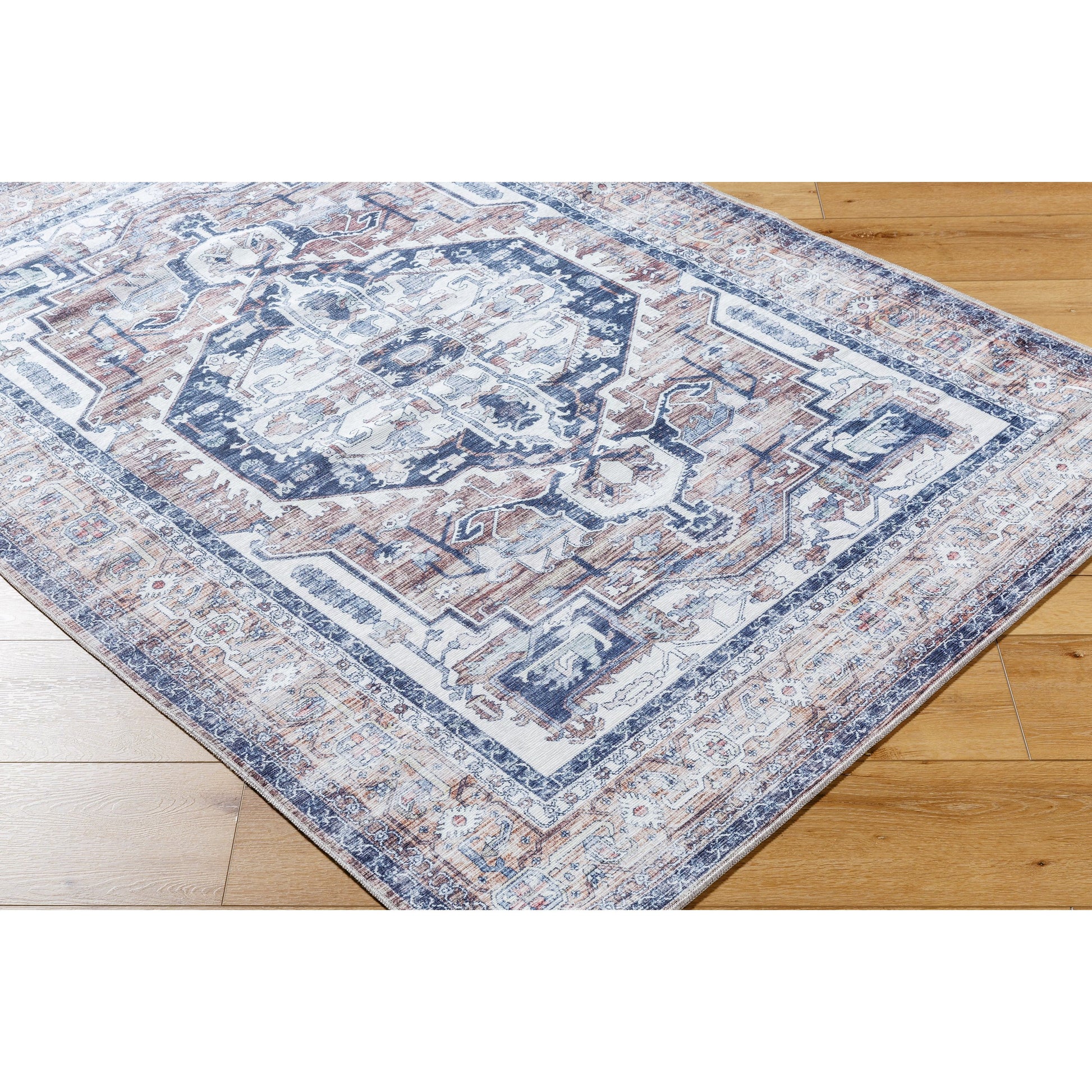 Georgina GOR-2301 Rug by Livabliss in cream, beige, black, gray, brown. Made from polyester in a unique style.