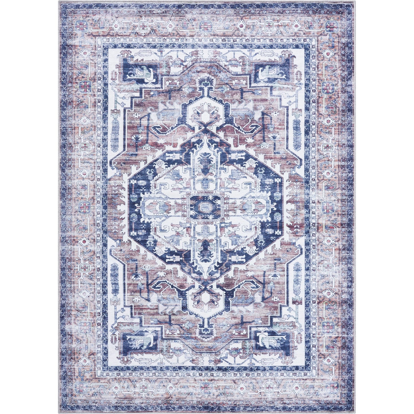 000 SI-2167803,SI-2167804 | Primary Silo | Georgina GOR-2301 Rug by Livabliss in cream, beige, black, gray, brown. Made from polyester in a unique style.