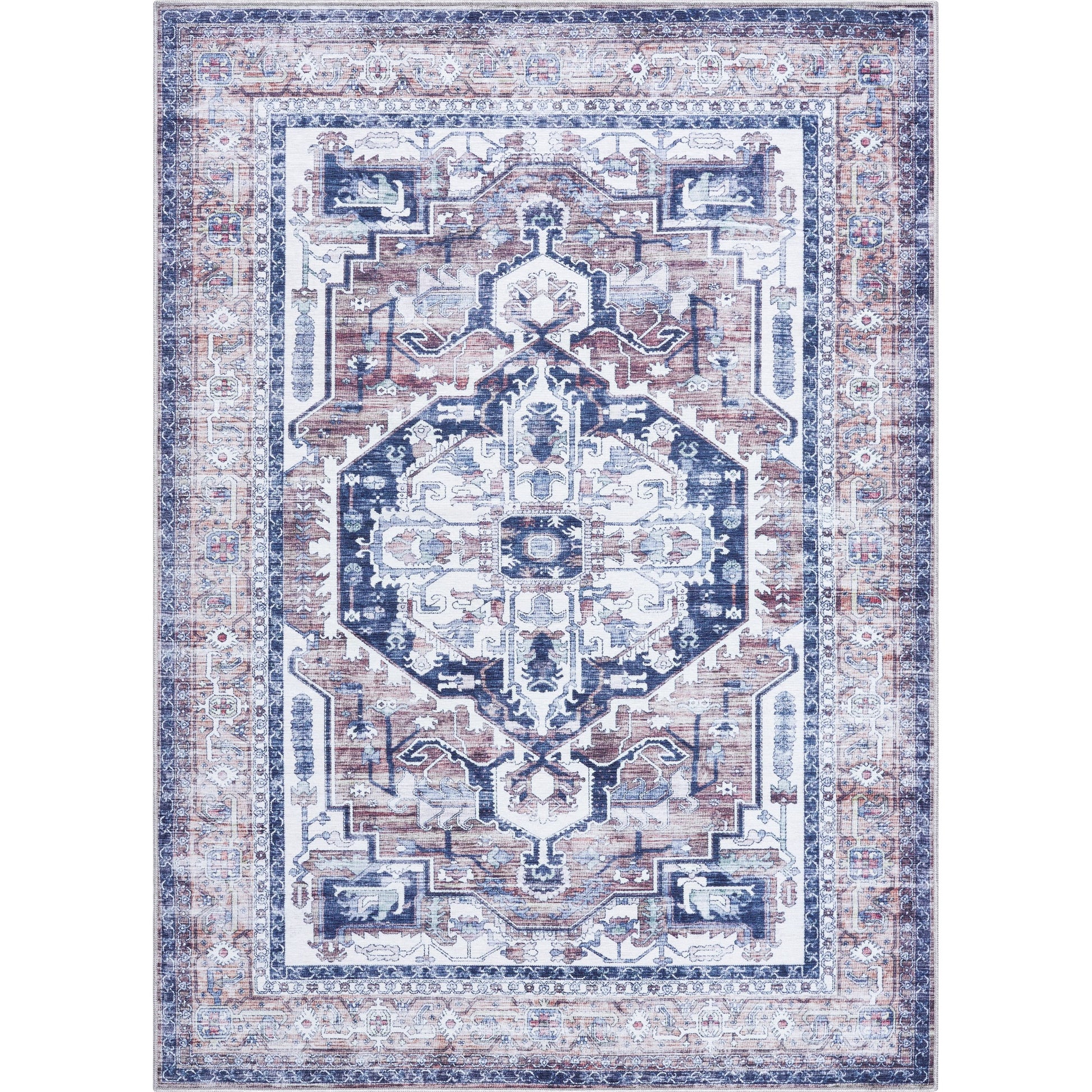 Georgina GOR-2301 Rug by Livabliss in cream, beige, black, gray, brown. Made from polyester in a unique style.