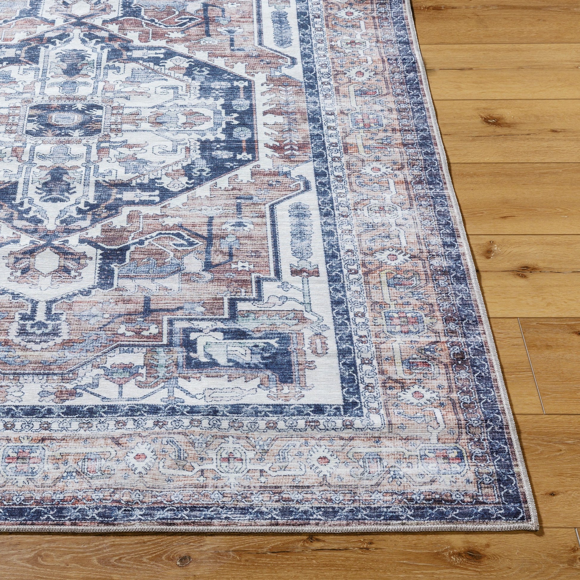 Georgina Rug - 497144 by Livabliss in cream, beige, black, gray, brown. Made from polyester in a unique style.