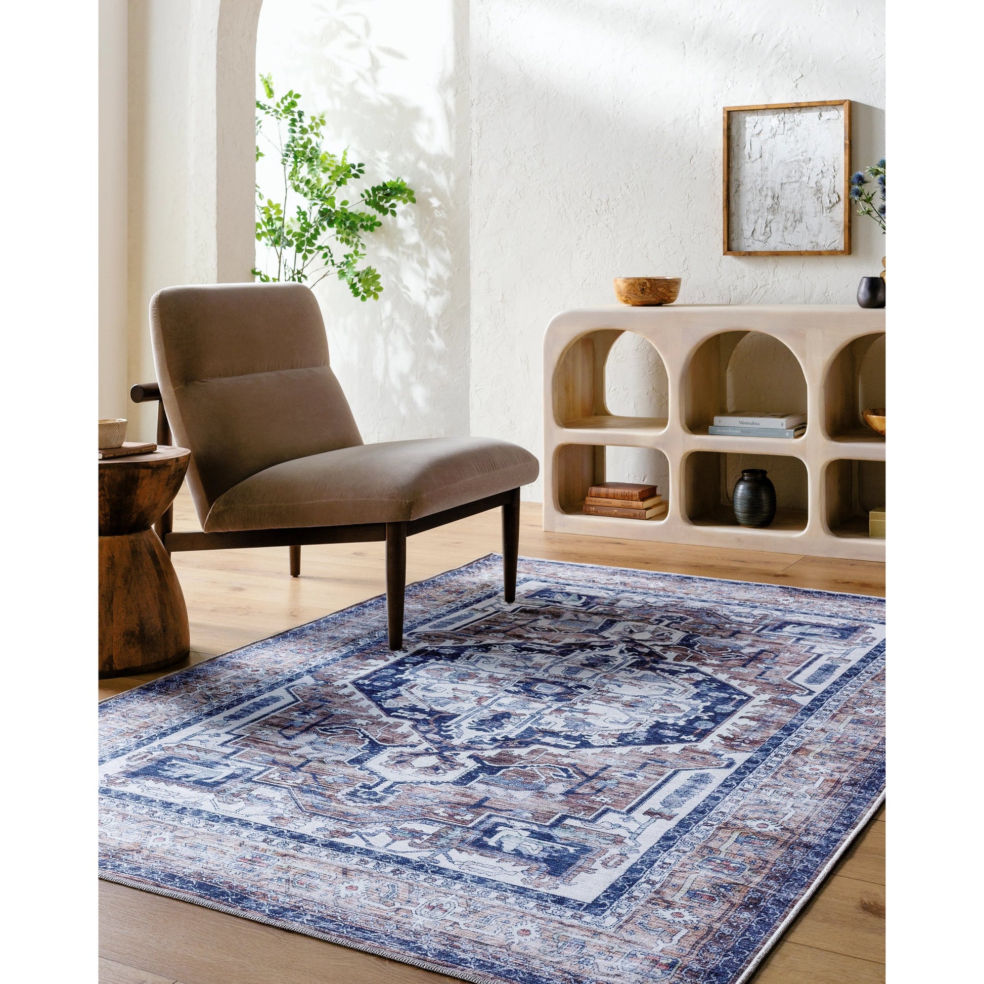 Georgina GOR-2301 Rug by Livabliss in cream, beige, black, gray, brown. Made from polyester in a unique style.