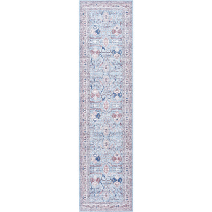 Georgina Rug - 497153 by Livabliss in denim, cream, brown, beige, dark blue, rust. Made from face: 100% polyester, warp: 100% cotton in a unique style.