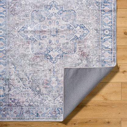 Georgina Rug - 497162 by Livabliss in cream, gray, denim, dark blue, black, rust. Made from polyester in a unique style.