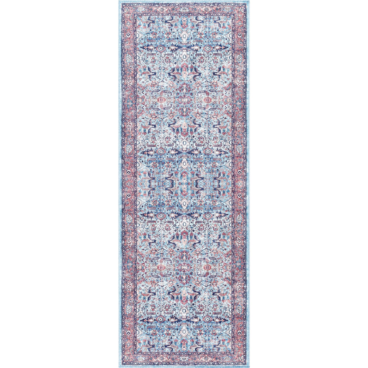 008 SI-2053461 | Primary Silo | Georgina GOR-2304 Rug by Livabliss in denim, brown, black, beige, cream. Made from face: 100% polyester, warp: 100% cotton in a unique style.