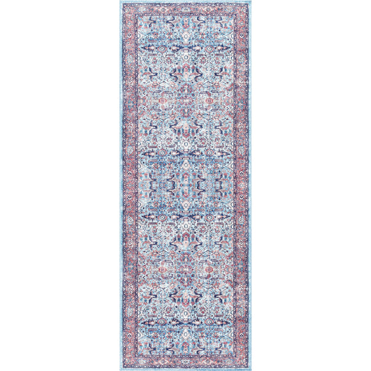 Georgina Rug - 497171 by Livabliss in denim, brown, black, beige, cream. Made from face: 100% polyester, warp: 100% cotton in a unique style.