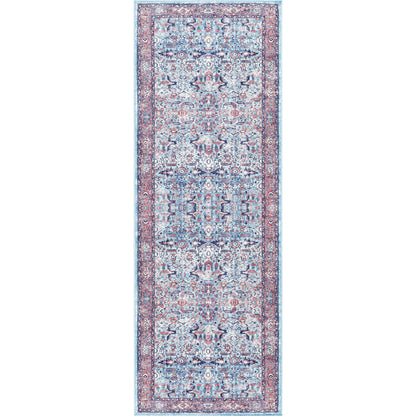 Georgina Rug - 497171 by Livabliss in denim, brown, black, beige, cream. Made from face: 100% polyester, warp: 100% cotton in a unique style.