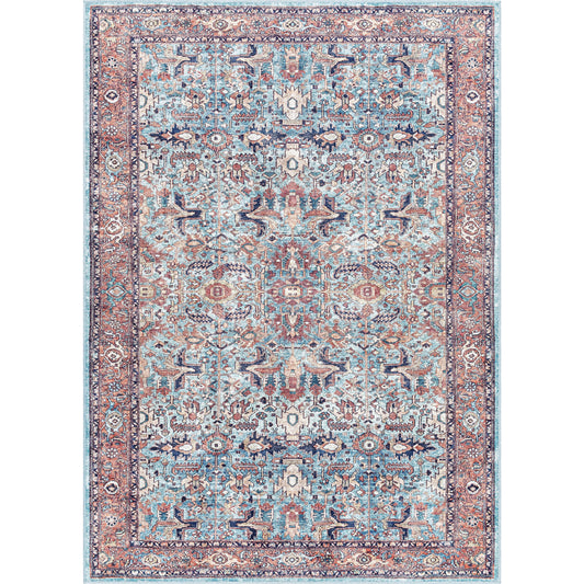 Georgina Rug - 497171 by Livabliss in denim, brown, black, beige, cream. Made from face: 100% polyester, warp: 100% cotton in a unique style.