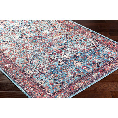 Georgina Rug - 497171 by Livabliss in denim, brown, black, beige, cream. Made from face: 100% polyester, warp: 100% cotton in a unique style.