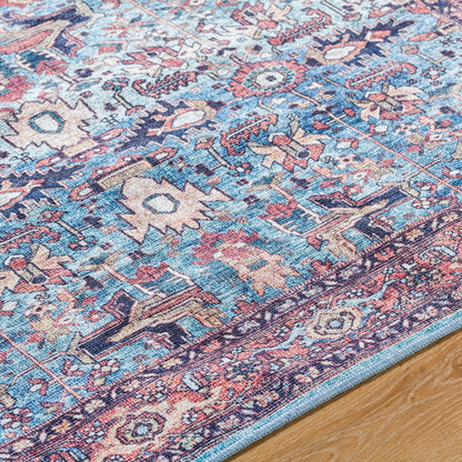 Georgina Rug - 497171 by Livabliss in denim, brown, black, beige, cream. Made from face: 100% polyester, warp: 100% cotton in a unique style.