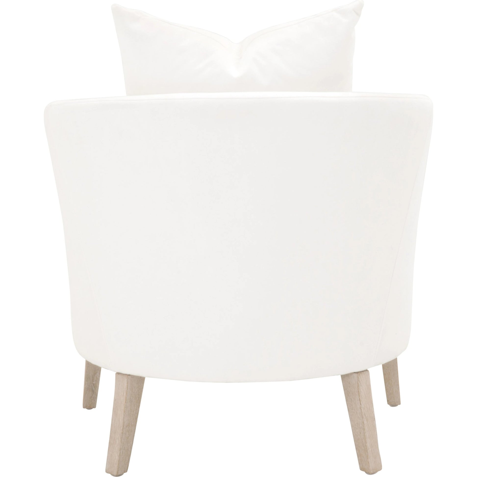 Gordon Club Chair by Essentials For Living in pearl and natural gray, livesmart peyton-pearl. Made from solid oak, 98% polyester, 2% nylon in a transitional style.