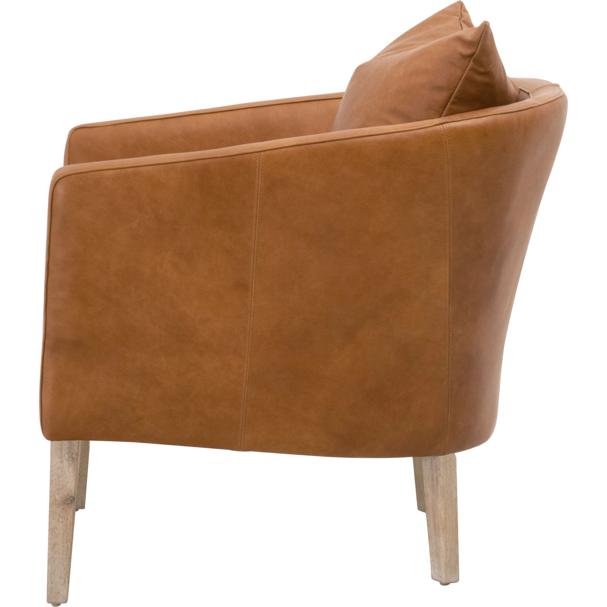 Gordon Club Chair by Essentials For Living in pearl and natural gray, livesmart peyton-pearl. Made from solid oak, 98% polyester, 2% nylon in a transitional style.