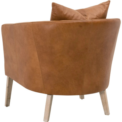 Gordon Club Chair by Essentials For Living in pearl and natural gray, livesmart peyton-pearl. Made from solid oak, 98% polyester, 2% nylon in a transitional style.