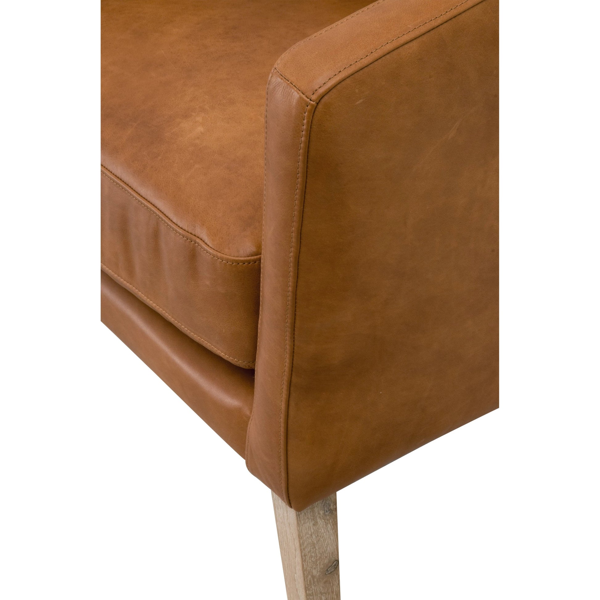 Gordon Club Chair by Essentials For Living in pearl and natural gray, livesmart peyton-pearl. Made from solid oak, 98% polyester, 2% nylon in a transitional style.
