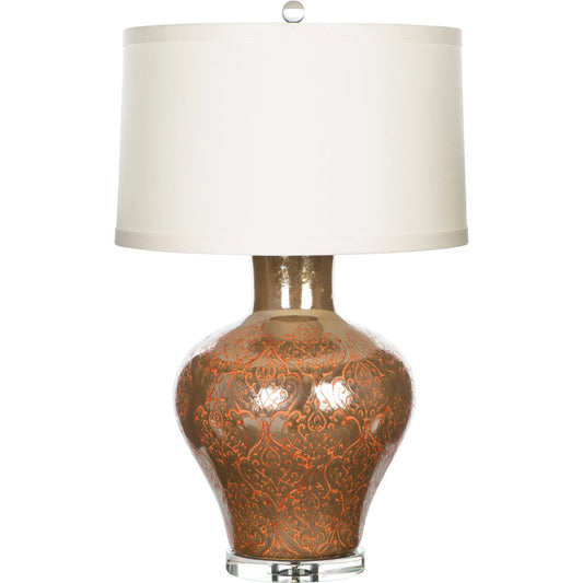 Tatum Lamp by Bradburn Home. Made from ceramic in a unique style.