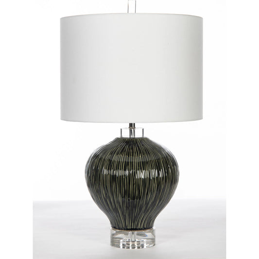 Greenleigh Lamp by Bradburn Home. Made from ceramic in a unique style.