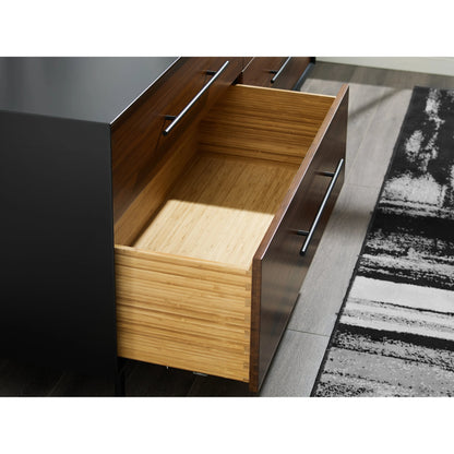 Park Avenue 4 Drawer Double Dresser by Greenington in ruby. Made from solid moso bamboo in a modern style.