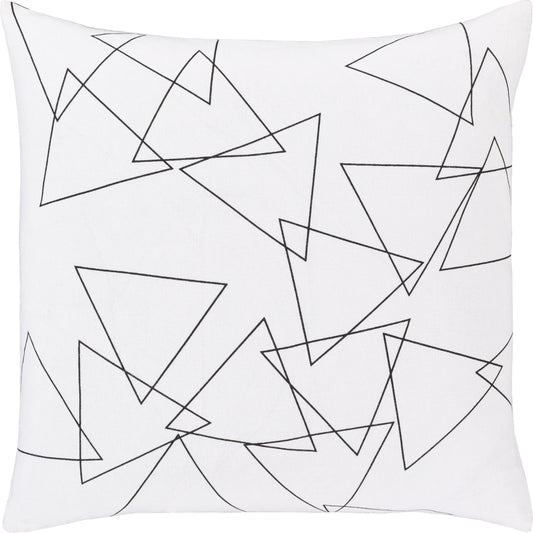 Graphic Punch Pillow - 32385 by Surya. Made from 100% cotton in a modern style.