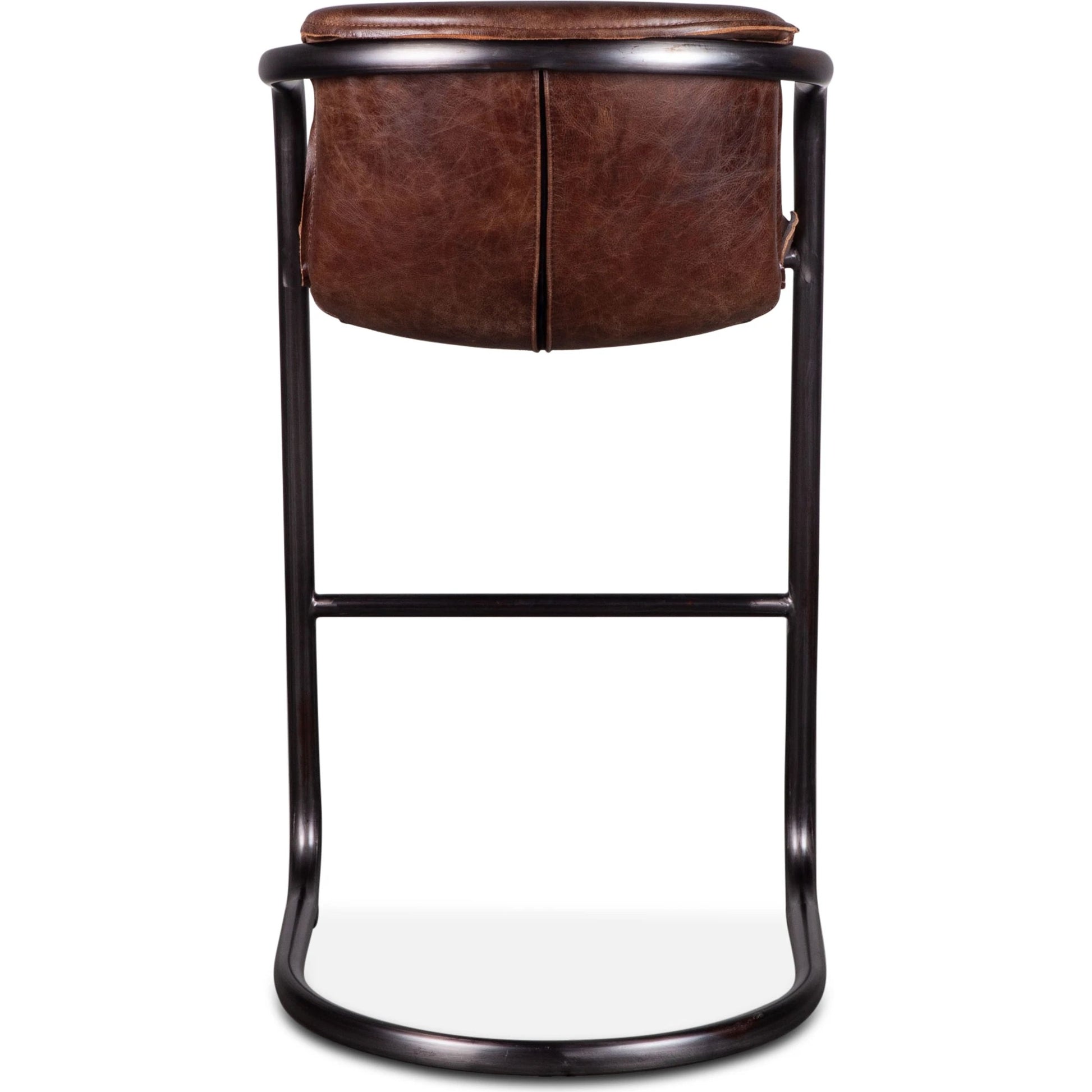 Chiavari Leather Bar Chair by World Interiors. Made from unique in a transitional style.