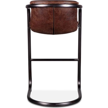 Chiavari Leather Bar Chair by World Interiors. Made from unique in a transitional style.