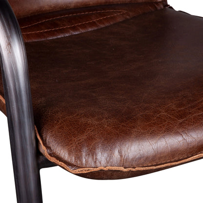 Chiavari Leather Bar Chair by World Interiors. Made from unique in a transitional style.